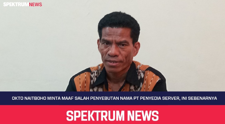 Okto Naitboho Minta Maaf Salah Penyebutan Nama PT Penyedia Server, Ini Sebenarnya 
