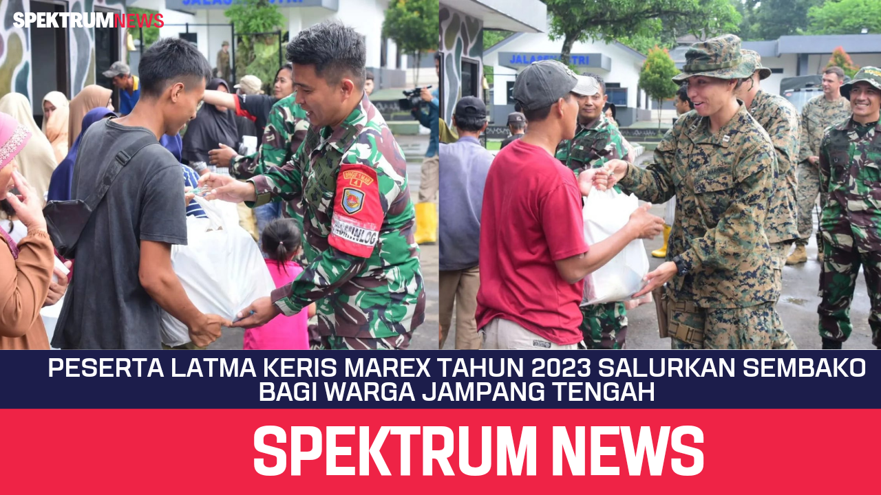 Peserta Latma Keris Marex Tahun 2023 Salurkan Sembako Bagi Warga Jampang Tengah