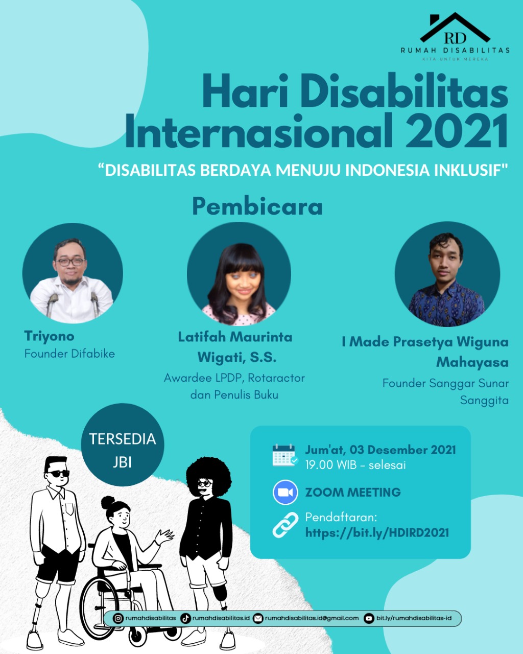 Ini Partisipasi Rumah Disabilitas  Dalam memeriahkan Hari Disabilitas Internasional 2021