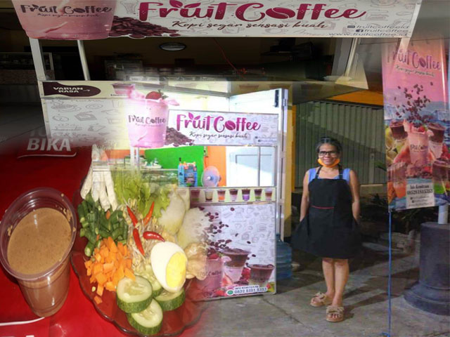 Kafe Fruits Coffee Kupang Hadir dengan Juice Kopi Buah & Gado-Gado Jagung Timor