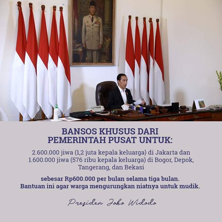 Masyarakat siap dapat 600 ribu Per Bulan Selama 3 Bulan