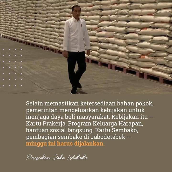 Pemerintah Pastikan Ketersediaan Pangan Ditengah Pandemi Covid-19 