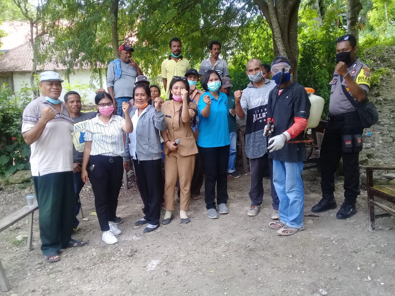 Desa Niukbaun Amarasi Barat Gandeng Semua Pihak Kerja Total Cegah Persebaran Covid-19 