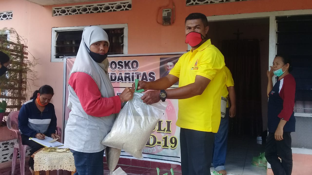 Serikat Sosial Vinsensius, Beri Bantuan Sembako  Pada Tujuh Paroki di Kota Ende