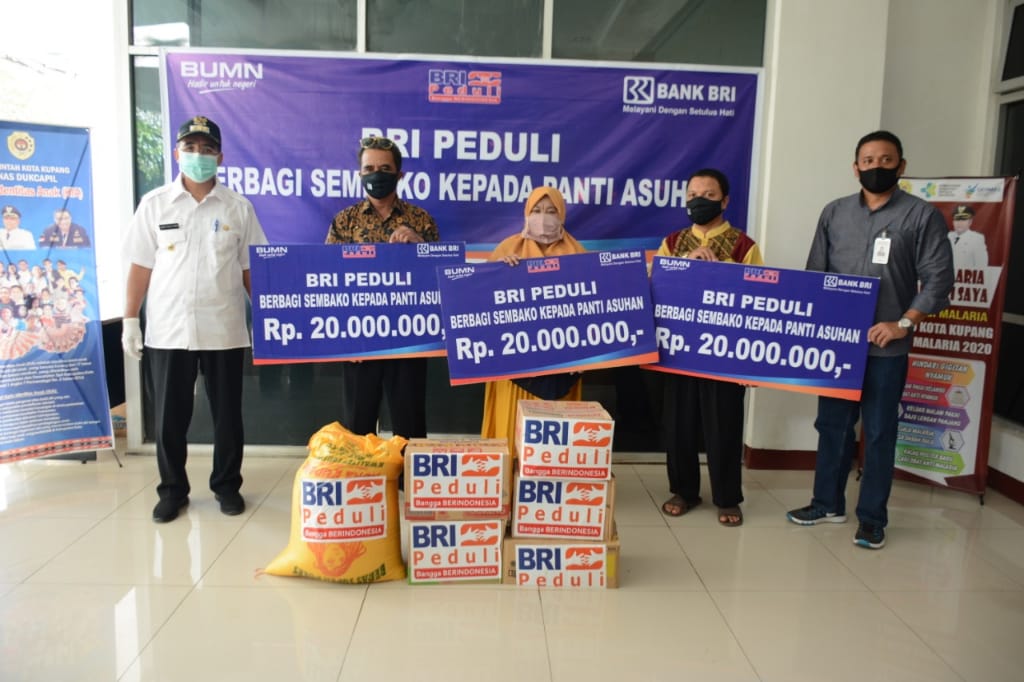 BRI Berbagi Sembako Pada Panti Asuhan di Kota Kupang Untuk Sambut Idul Fitri