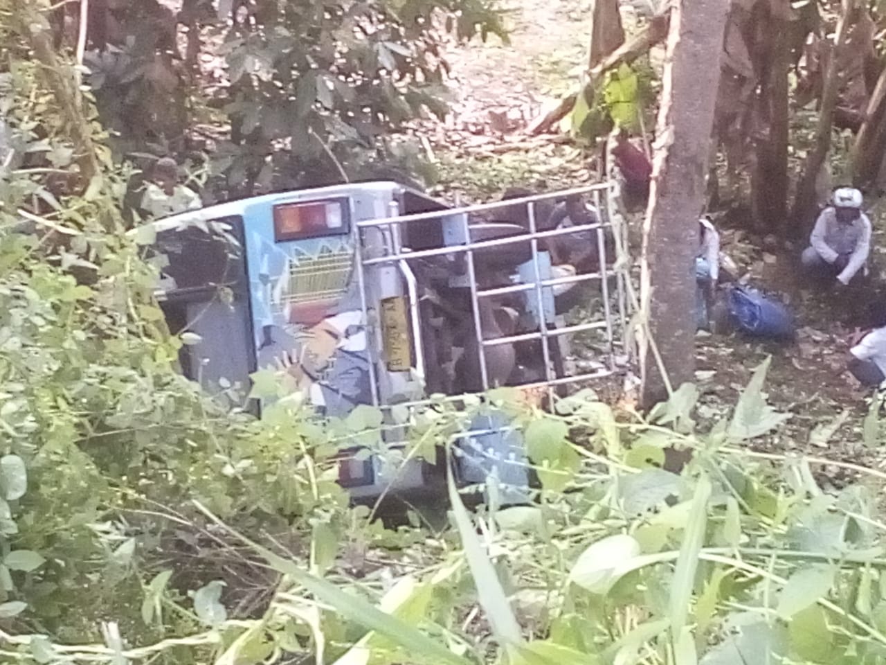 Breaking News, Kecelakaan Maut, Bus Jurusan Ende Wolowaru  Masuk Jurang