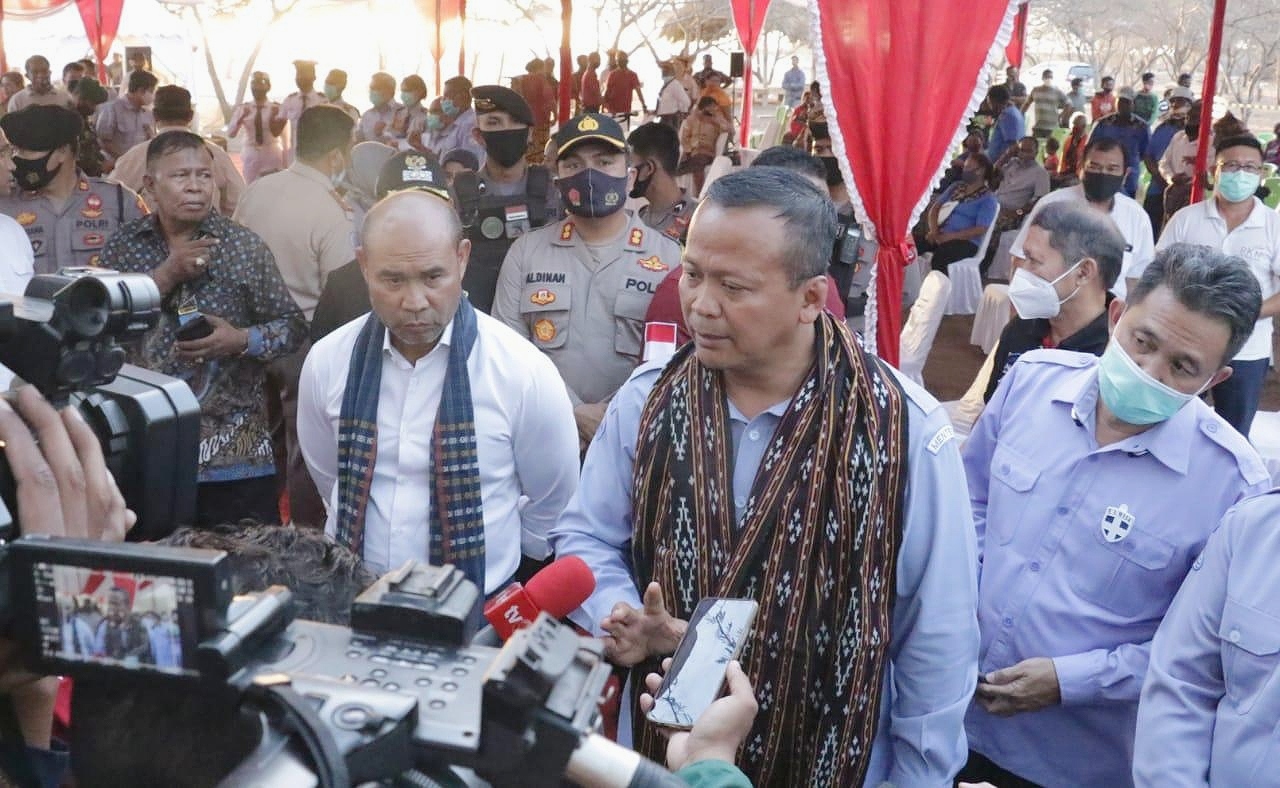 Gubernur NTT Dampingi Kunjungan Kerja Menteri Kelautan dan Perikanan di Kabupaten Kupang