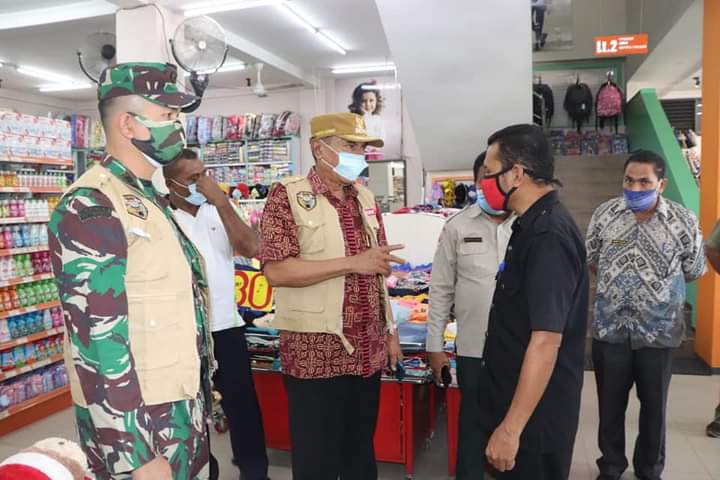 Operasi Penertiban Penggunaan Masker, Bupati Ende Turun ke Jalan