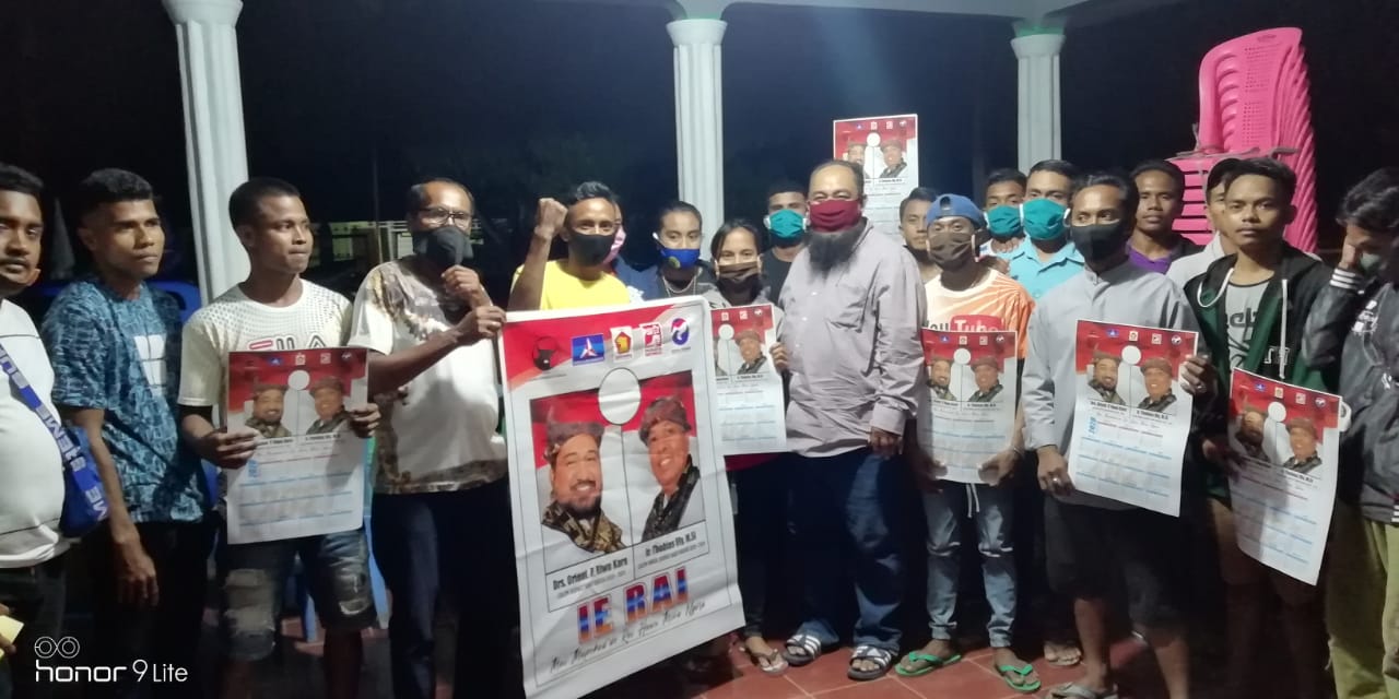 Komunitas Pemuda Dari Pelosok Desa di Sabu Raijua  Deklarasi Dukung Paket Ie Rai 