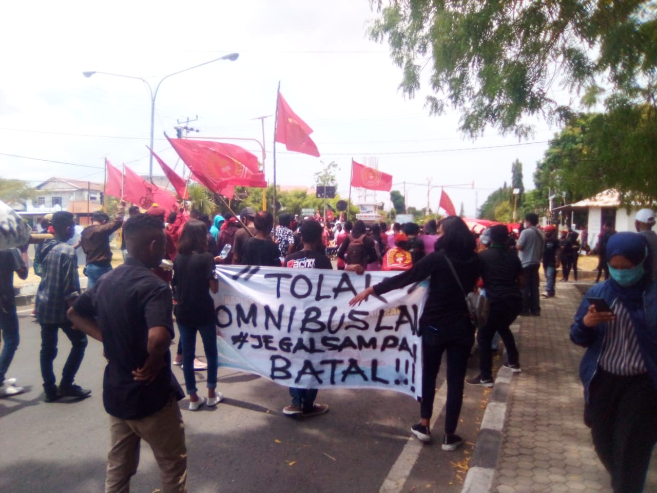 Mahasiswa Sikka, Dari Kelompok Cipayung Plus Lakukan Aksi Tolak UU Omnibus Law 