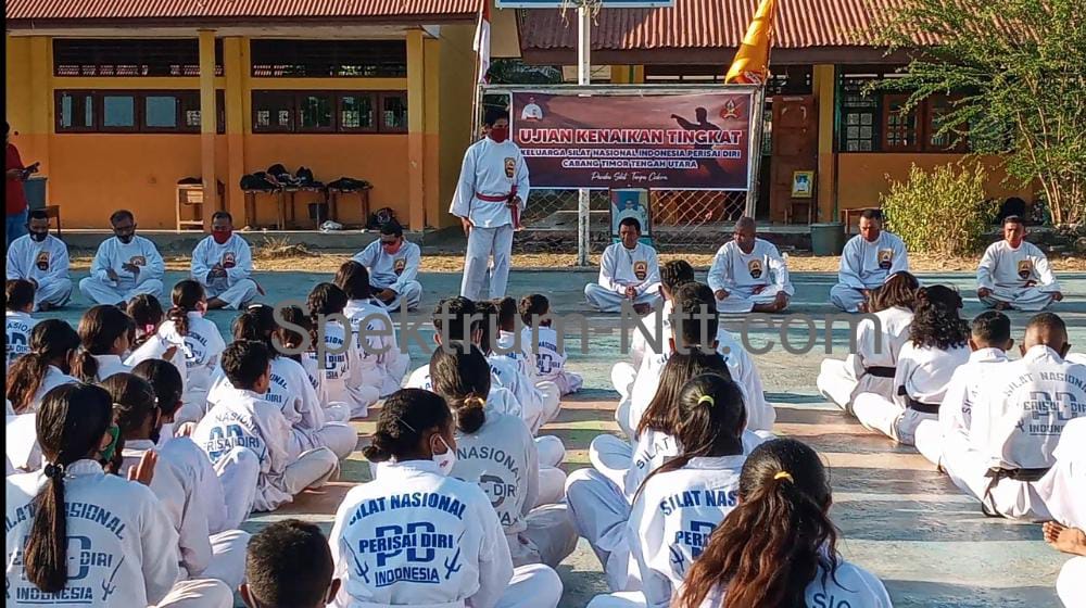 Perisai Diri Cabang TTU Lakukan Ujian Kenaikan Tingkat