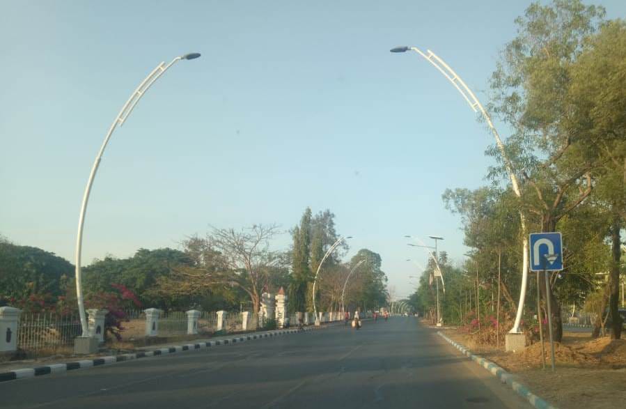 1.800 Lampu Jalan Hiasi Kota Kupang, serta Trotoar Berstandar Nasoinal