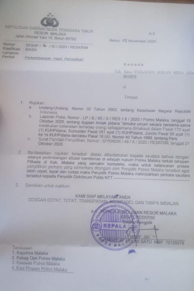 Jangan Main Lambat Dalam Kasus Pidana Pengeroyokan Wartawan di Malaka