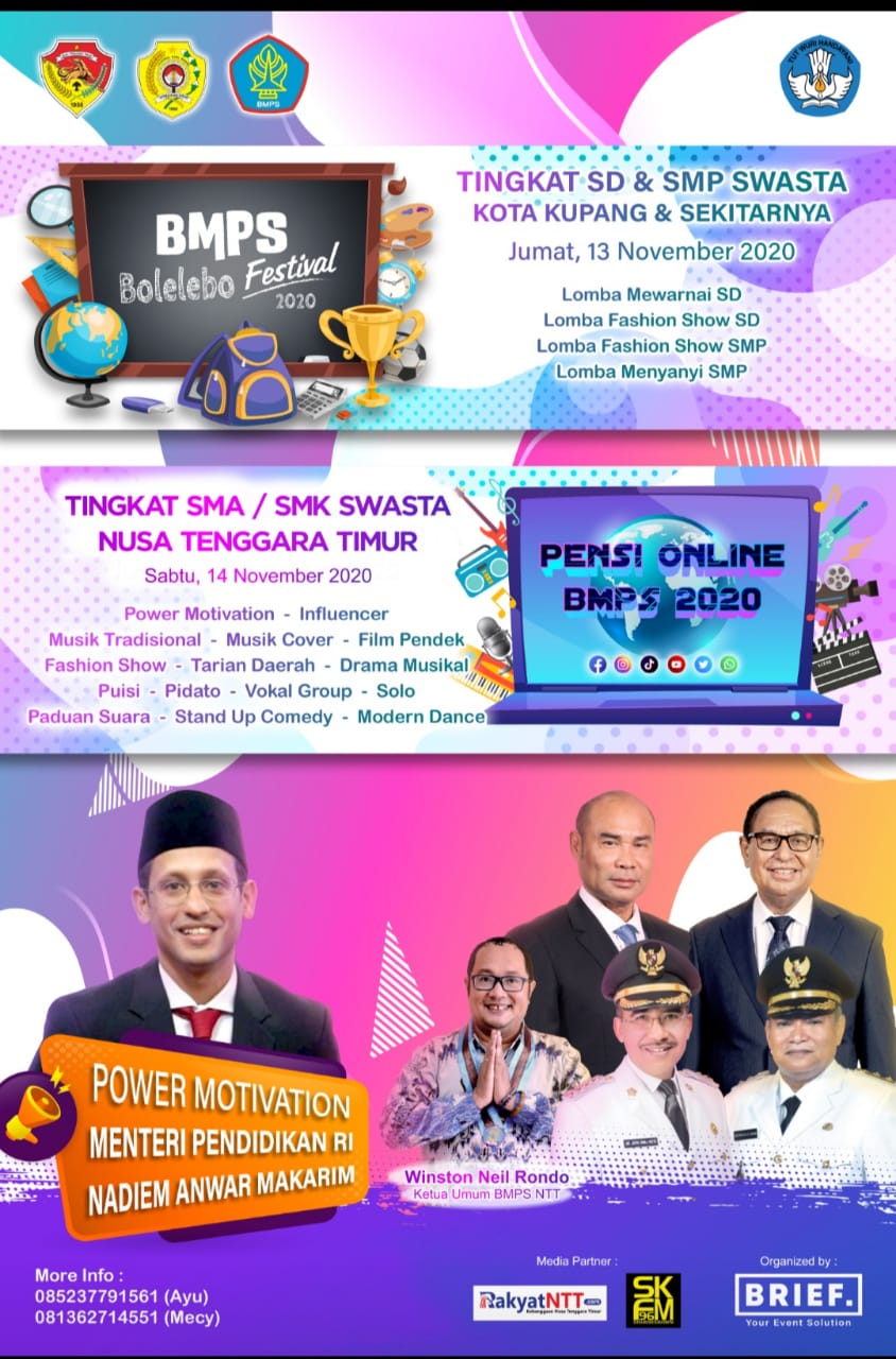 Ayo Buruan Daftar Pensi Online BMPS 2020 Bagi SMA/SMK, Swasta Se-NTT, Ini  Caranya