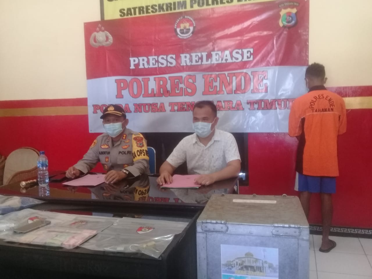 Pelaku Pencurian Kotak Amal di  Ende diancam dengan Hukuman 7 Tahun Penjara