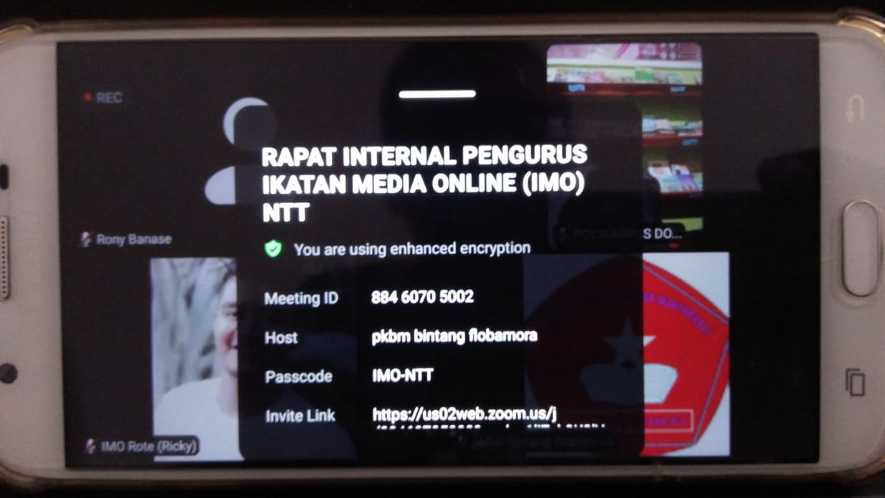 Salut.. IMO Indonesia DPW NTT Budayakan Rapat Secara Virtual,  Cegah Klaster Komunitas