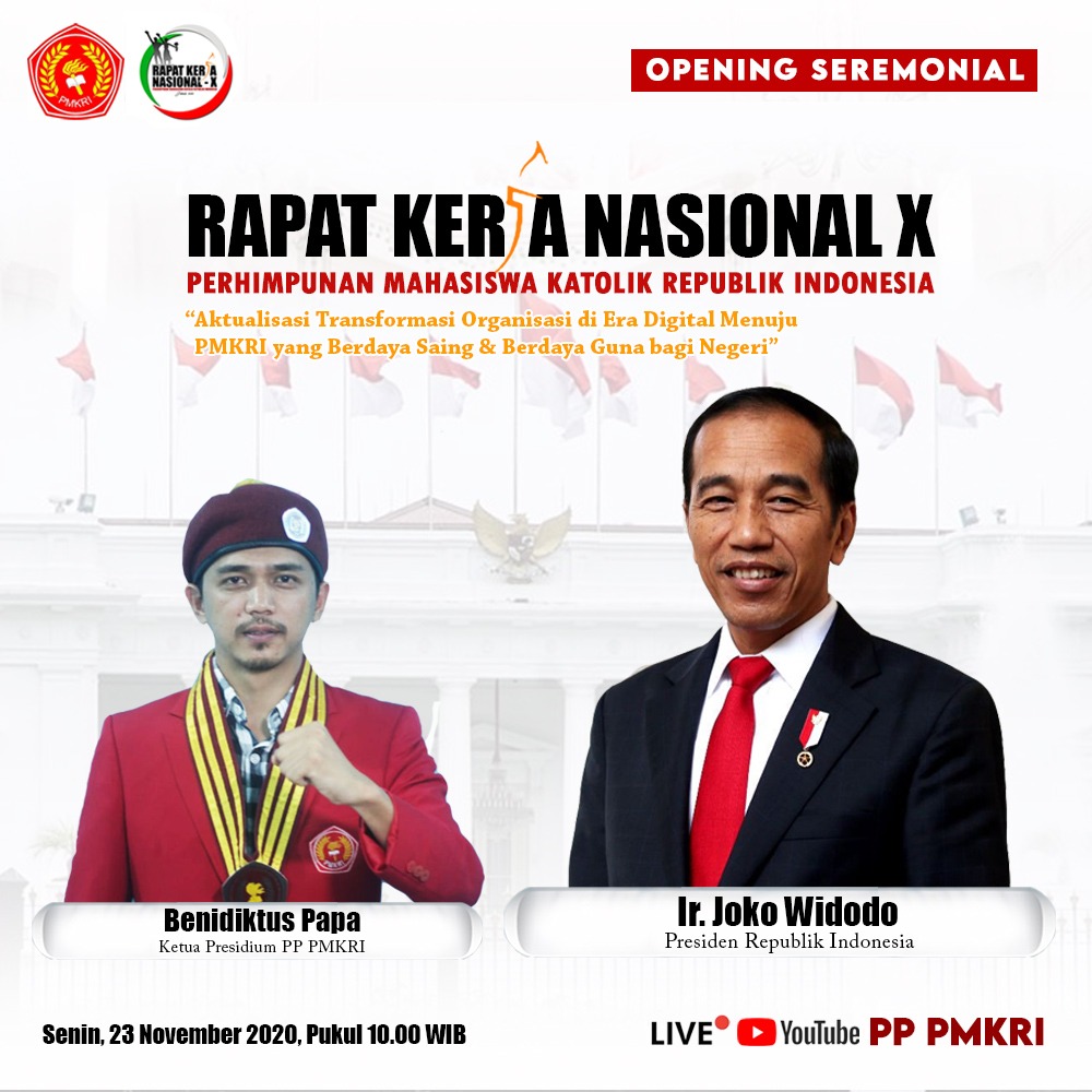 Rapat Kerja Nasional X PMKRI Dibuka Oleh Presiden Joko Widodo, Ini Pesan Presiden
