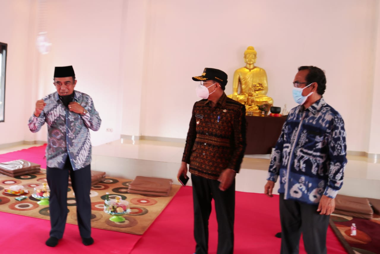 Perdana Rumah  Ibadat Umat Budha Di Kupang Diresmikan Oleh Menteri Agama RI