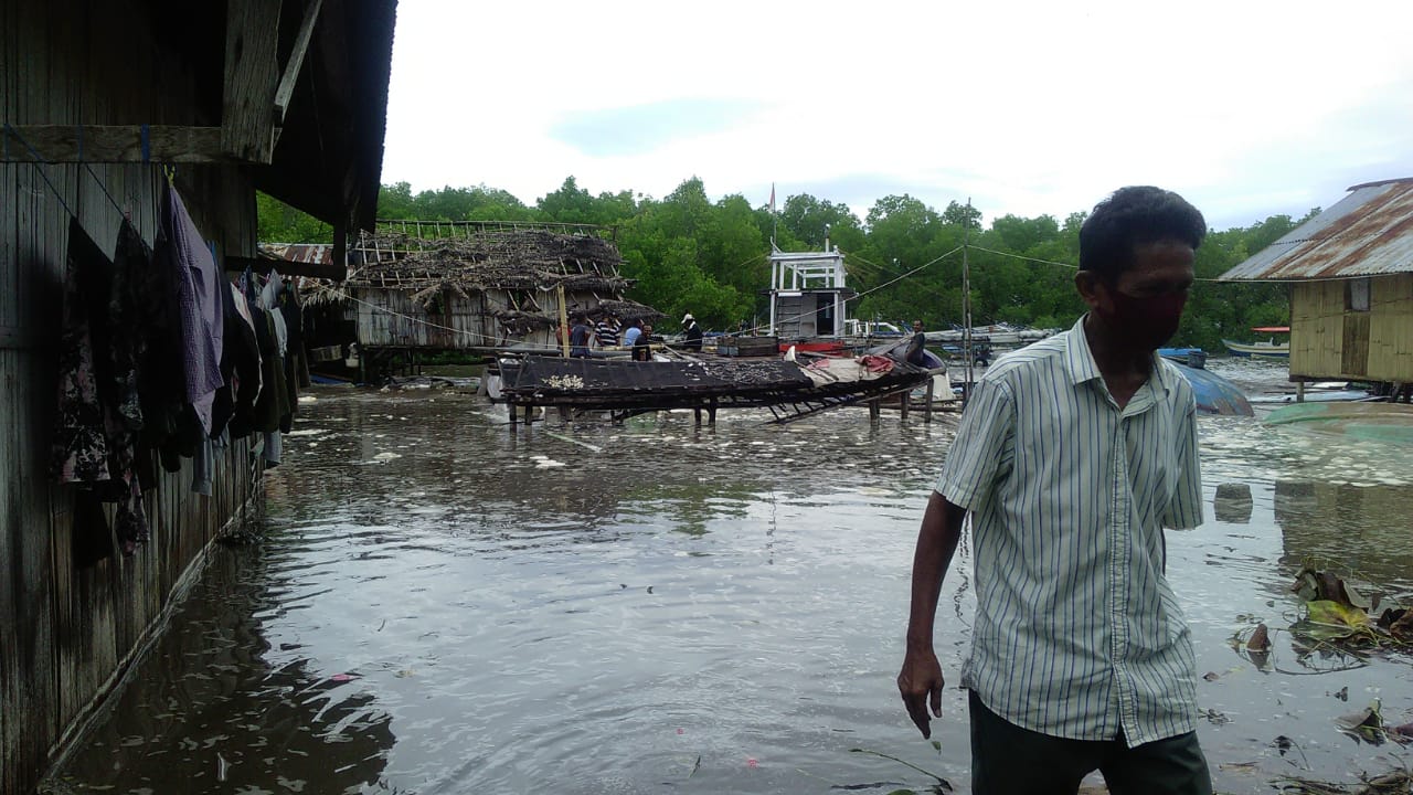 56 Rumah Warga Di Kota Uneng Sikka terendam Banjir Rob, Kini Butuh Uluran Tangan Pemerintah 