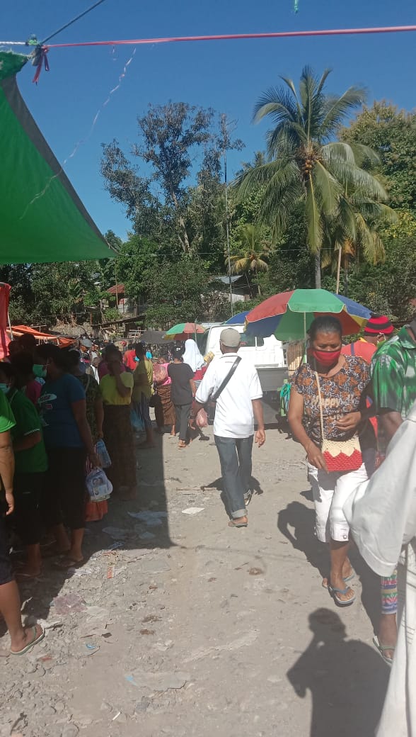 Covid-19 di Mego-Sikka Meningkat, Tapi Aktivitas Pasar Lekebai Masih Berlangsung