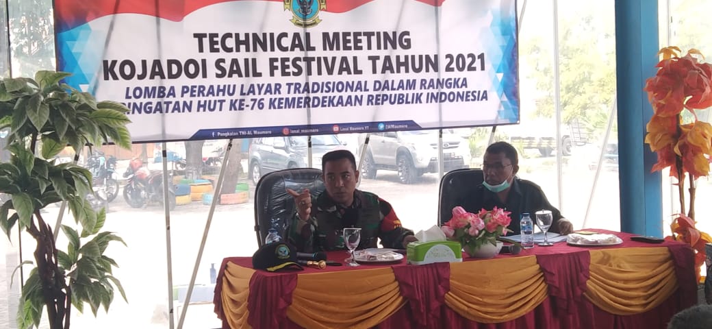 Lanal Maumere Gelar Technival Meeting Lomba Perahu Layar Tradisional 