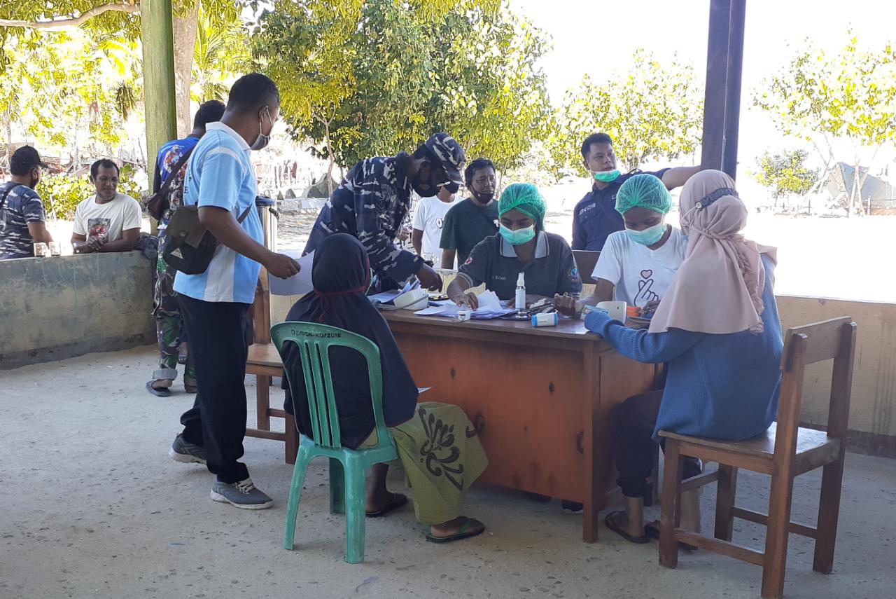 Balbes Lanal Maumere Gencar Laksanakan Vaksinasi Covid-19 di Sikka 