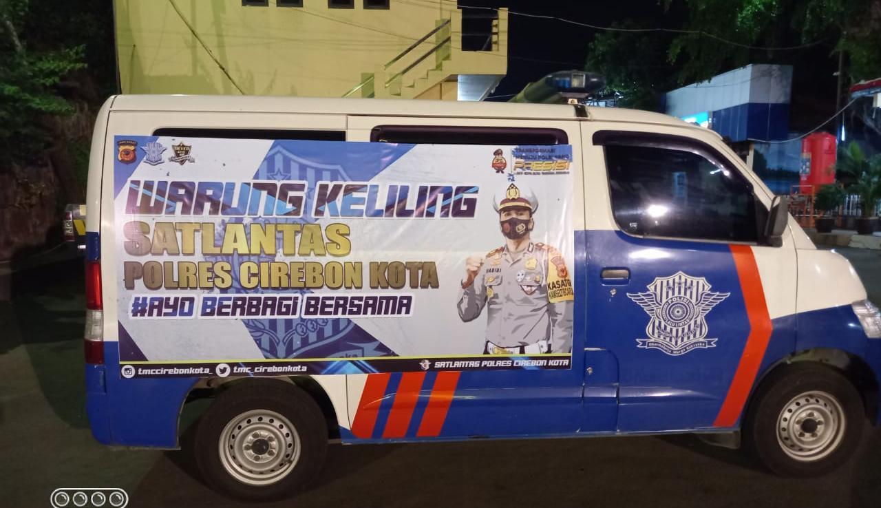 Solusi Ditengah PPKM Level IV, Kapolres Cirebon Kota Luncurkan Mobil Warung Keliling 