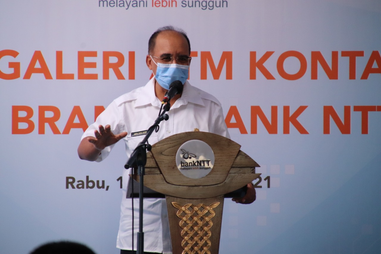 Walikota Kupang Launching Galeri ATM Kontainer Bank NTT KCU Kupang 