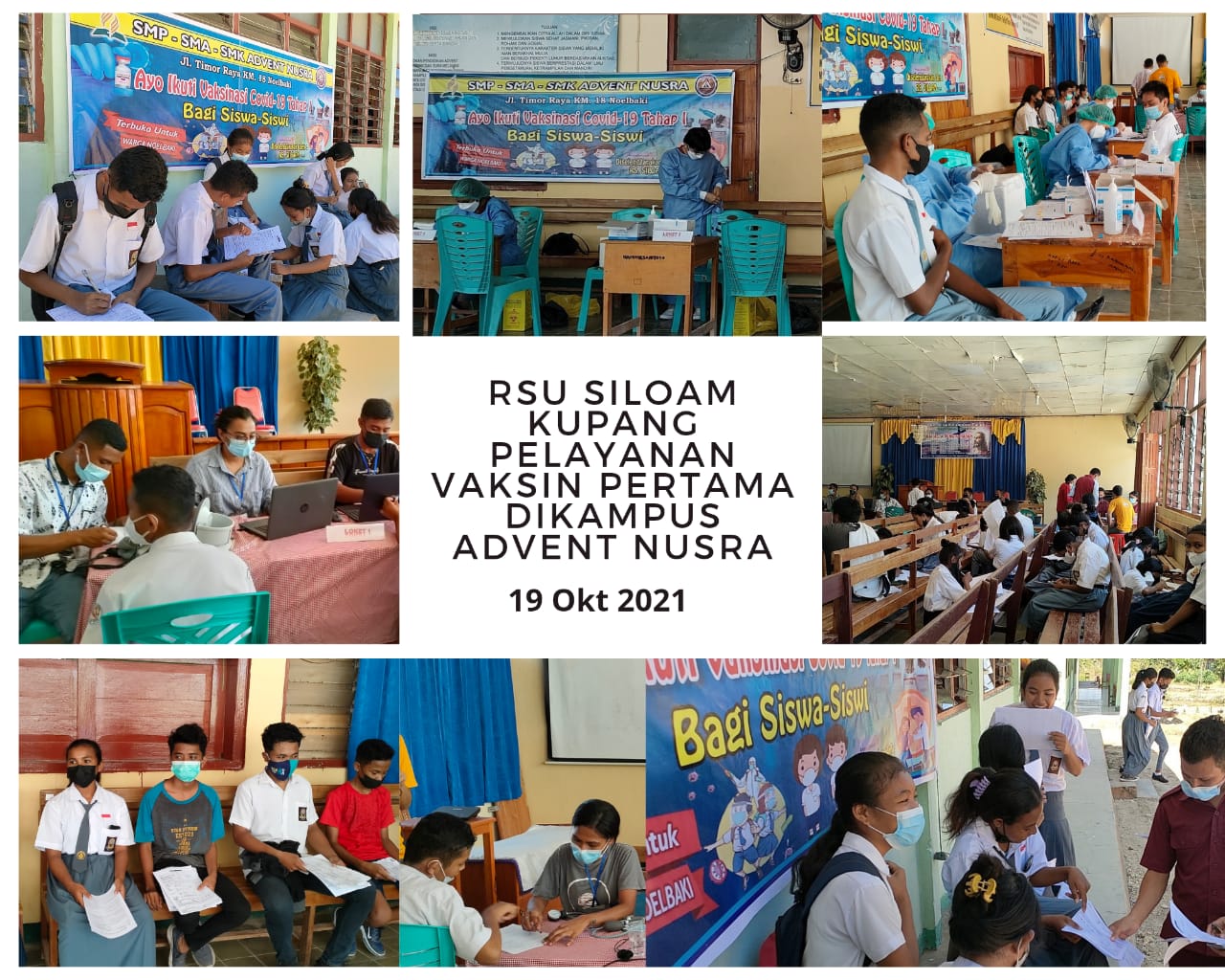  Dukung Pemerintah  Siswa SLA  Noelbaki  Kupang Dapat Suntik Vaksin  Pertama