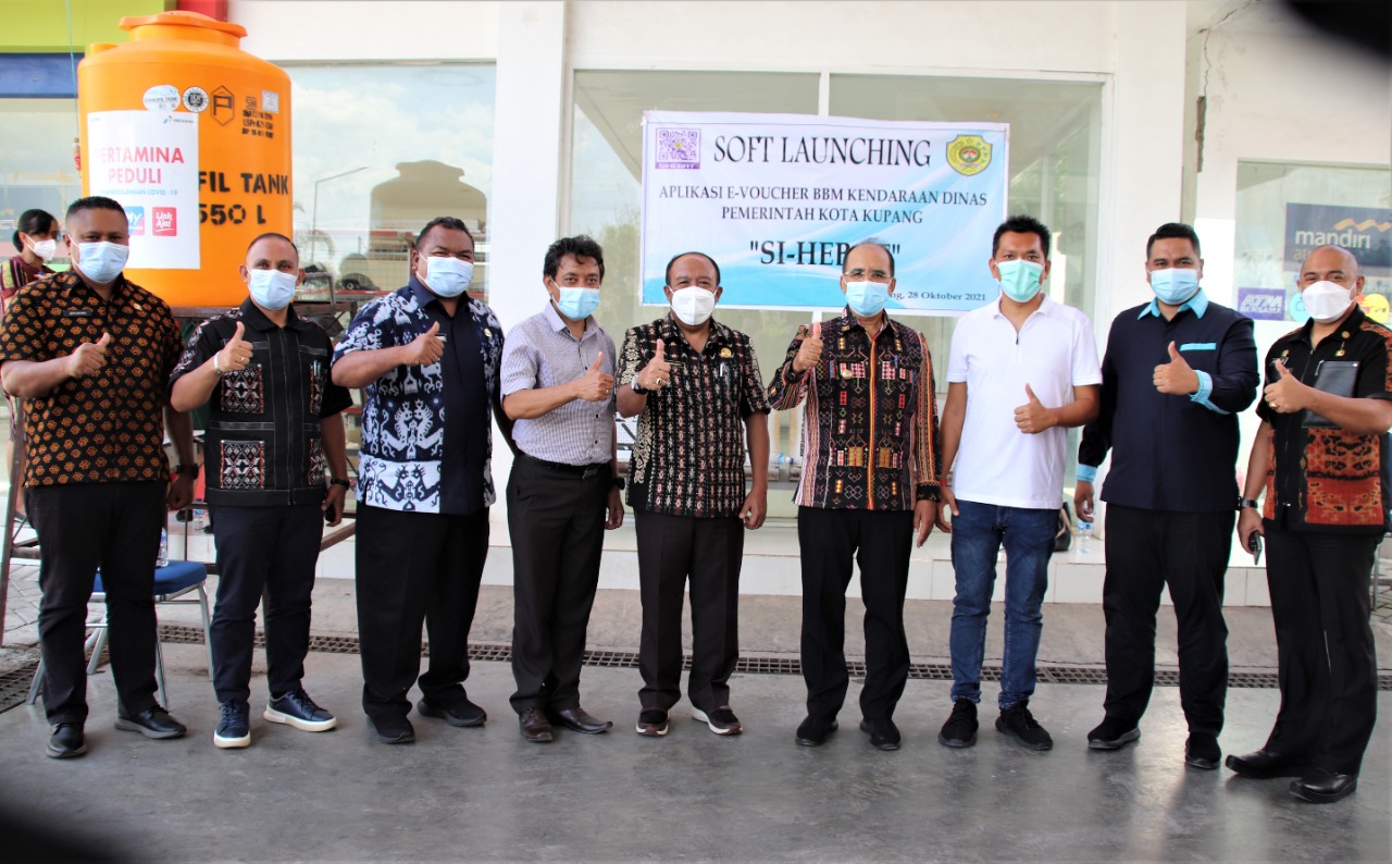 Efisiensi Anggaran BBM Pemkot, Walikota Kupang Soft Launching Aplikasi E-Voucher Si-Hebat 