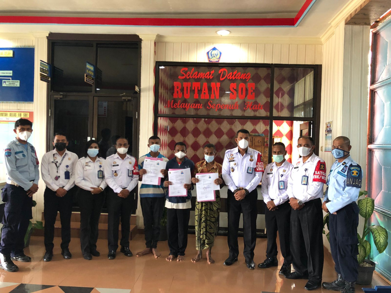 Rutan Soe Kembali Keluarkan Tiga Narapidana Untuk Jalani Asimilasi di Rumah