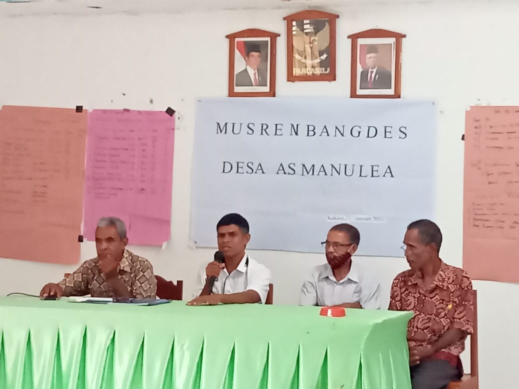 Pemdes As Manulea Gelar Musrembangdes, Simak Rincian Dana Desa 2022