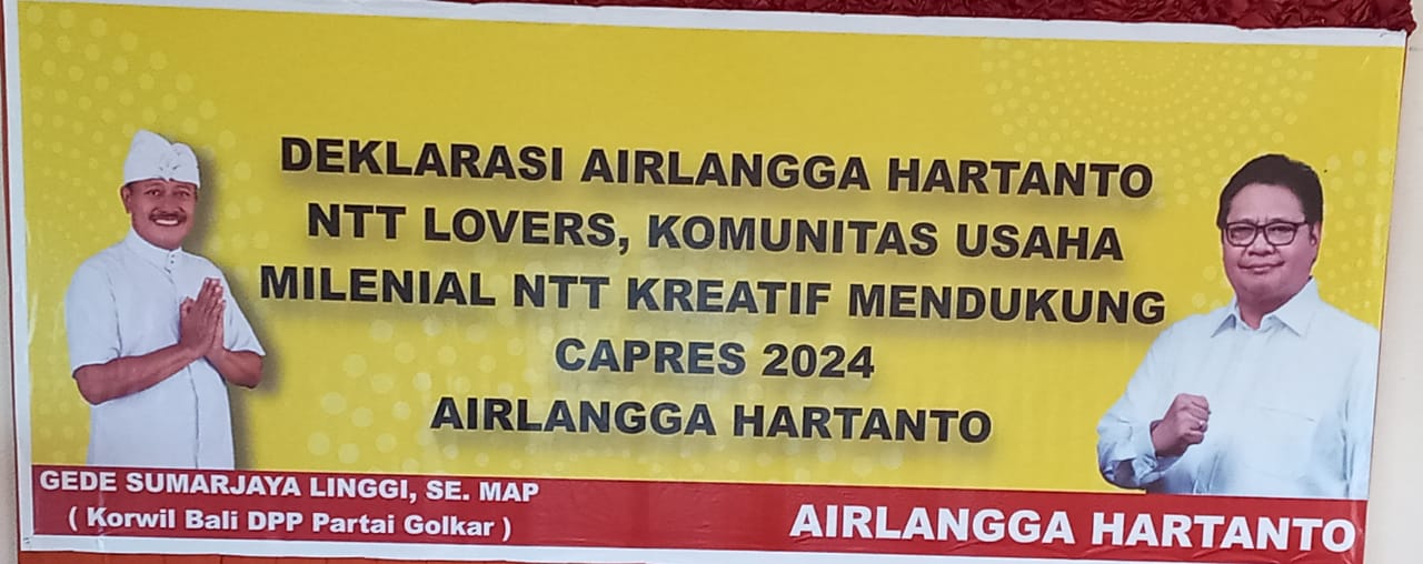 Airlangga Hartarto NTT Lovers, Deklarasi Menangkan Airlangga Hartanto Presiden 2024-2029