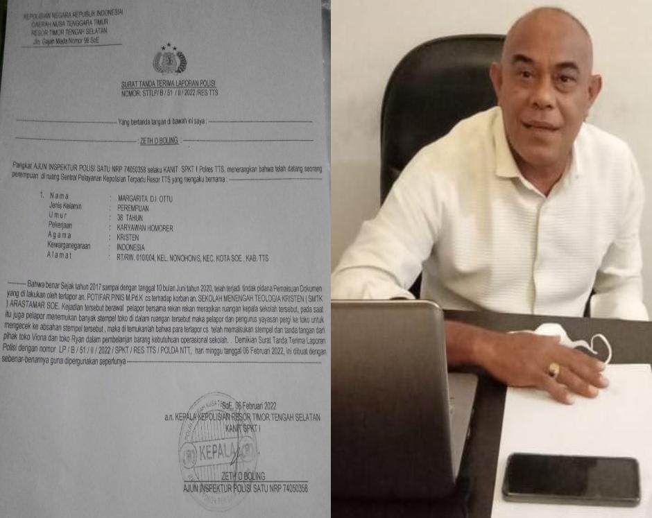 Margarita Ottu Resmi Polisikan Potifar Pinis, Polres TTS Sedang Kumpulkan Bukti 