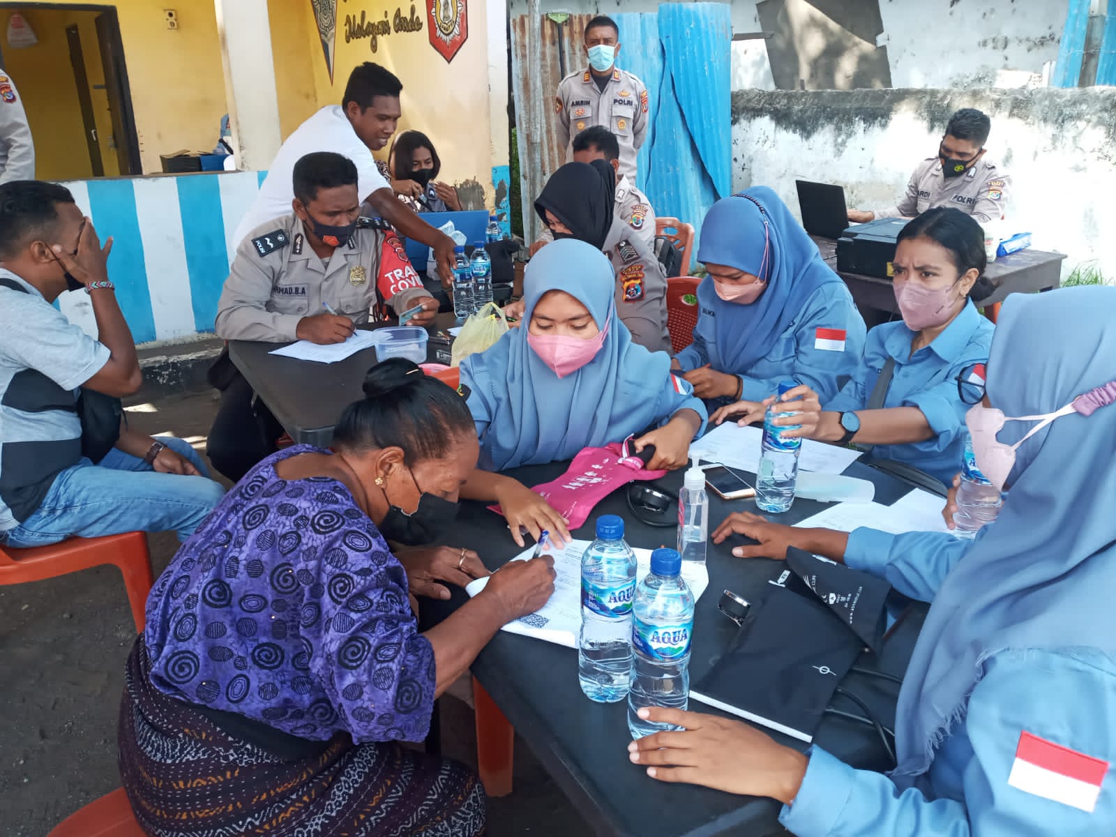 Dukung Percepatan Vaksinasi, Polres Ende Gelar Vaksinasi Mobile