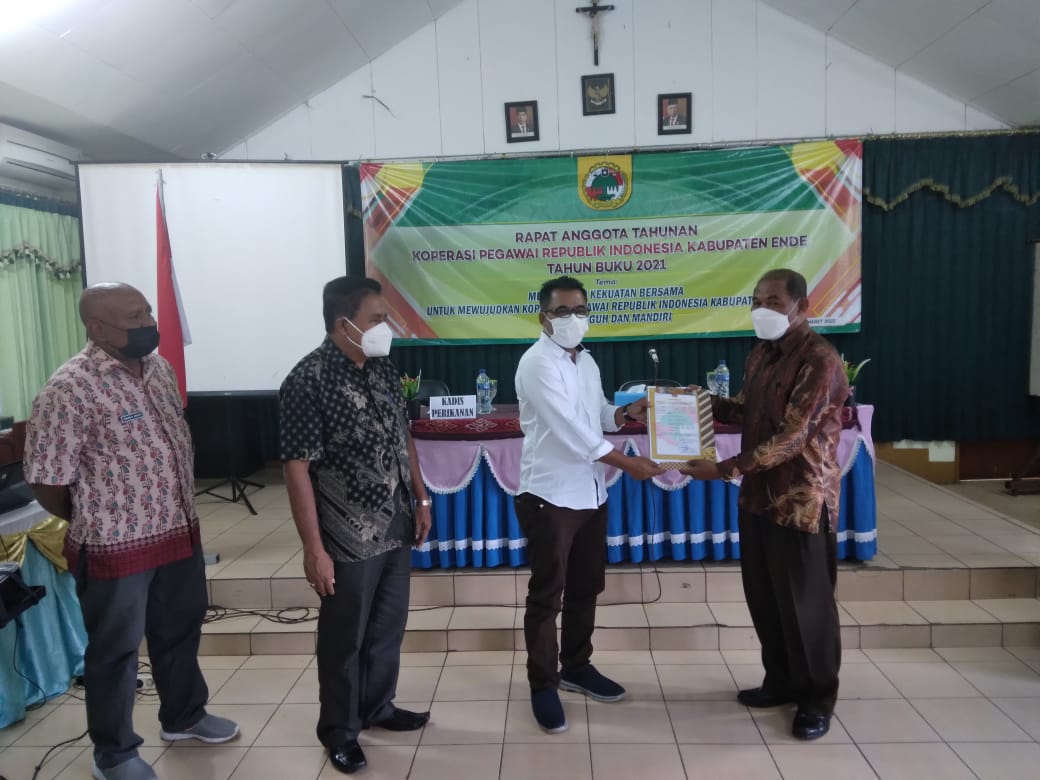 RAT KPRI Tahun Buku 2021. Wabup Ende Minta Koperasi Bisa Ciptakan Unit Lain
