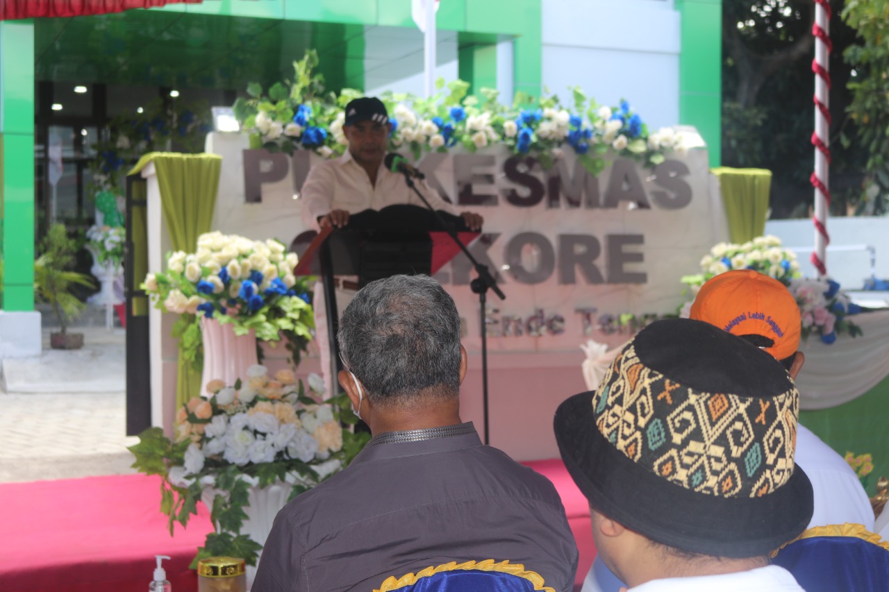 Resmikan Puskesmas Onekore, Gubernur VBL Minta Pemda Serius Atasi Stunting dan DBD 