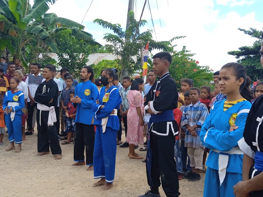 THS-THM, IKSPI dan PSHT Gelar Atraksi di Depan Umat Allah Stasi Eokpuran, Malaka