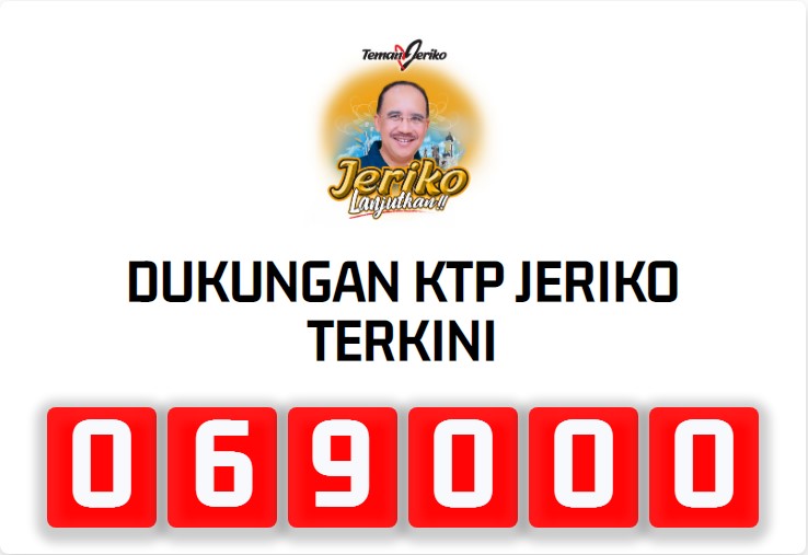 Capaian Terkini Dukungan Tembus 69.000 KTP, Jeriko Calon Walikota Kupang Jalur Independen