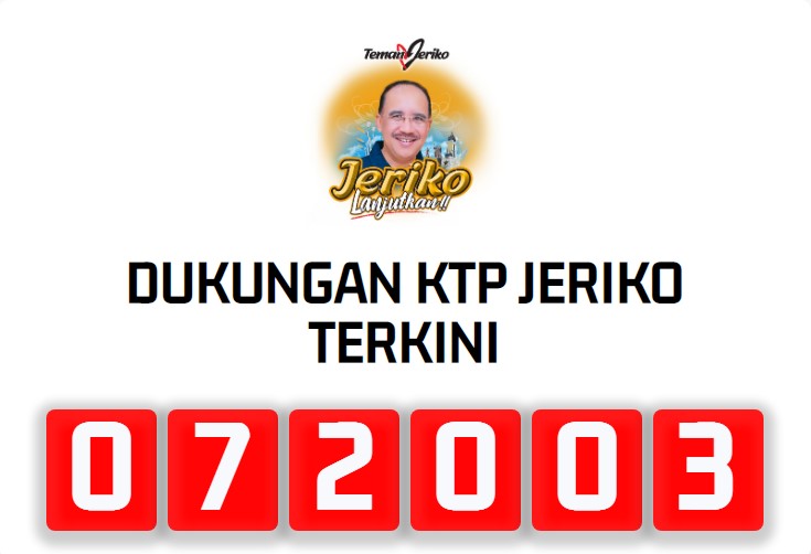 Dukungan Jeriko Menembus 72 Ribu KTP, Milenial dan Ibu Rumah Tangga Pendukung Terbesar 