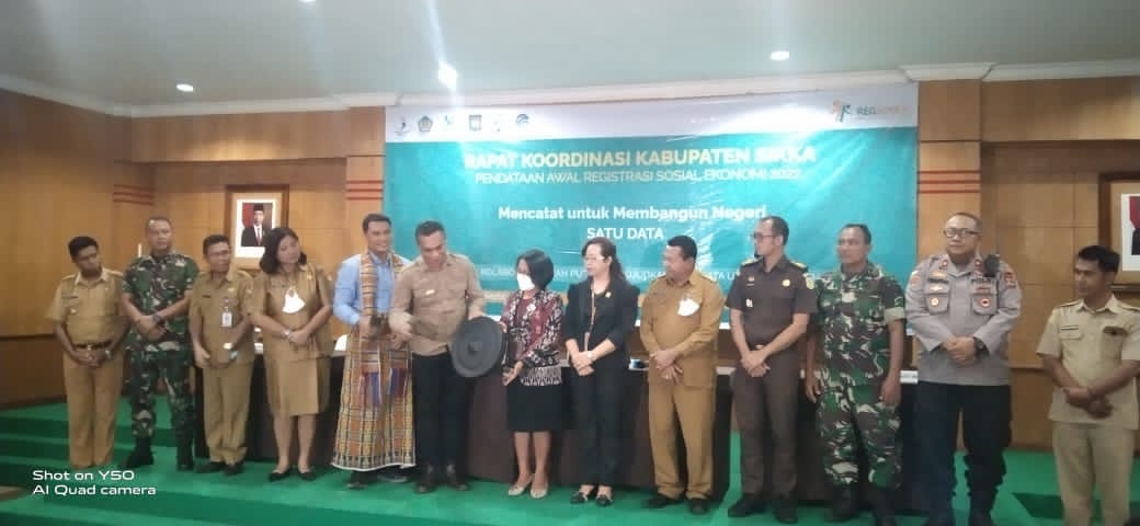 Rakor Pendapatan Awal REGSOSEK 2022, Dibuka Oleh Bupati Sikka, Simak Harapannya 