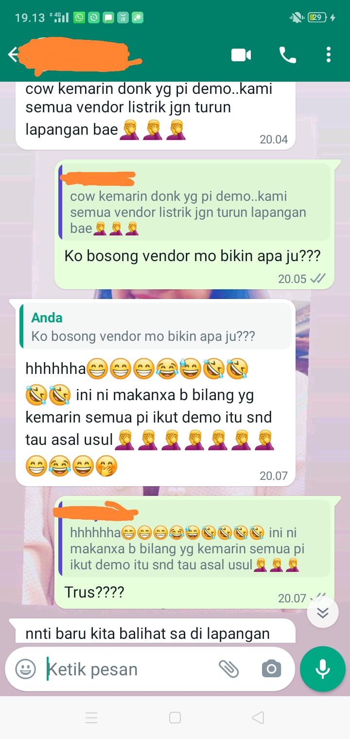 Vendor PLN Soe Mengirim Pesan Berbau Ancaman Kepada Wartawan