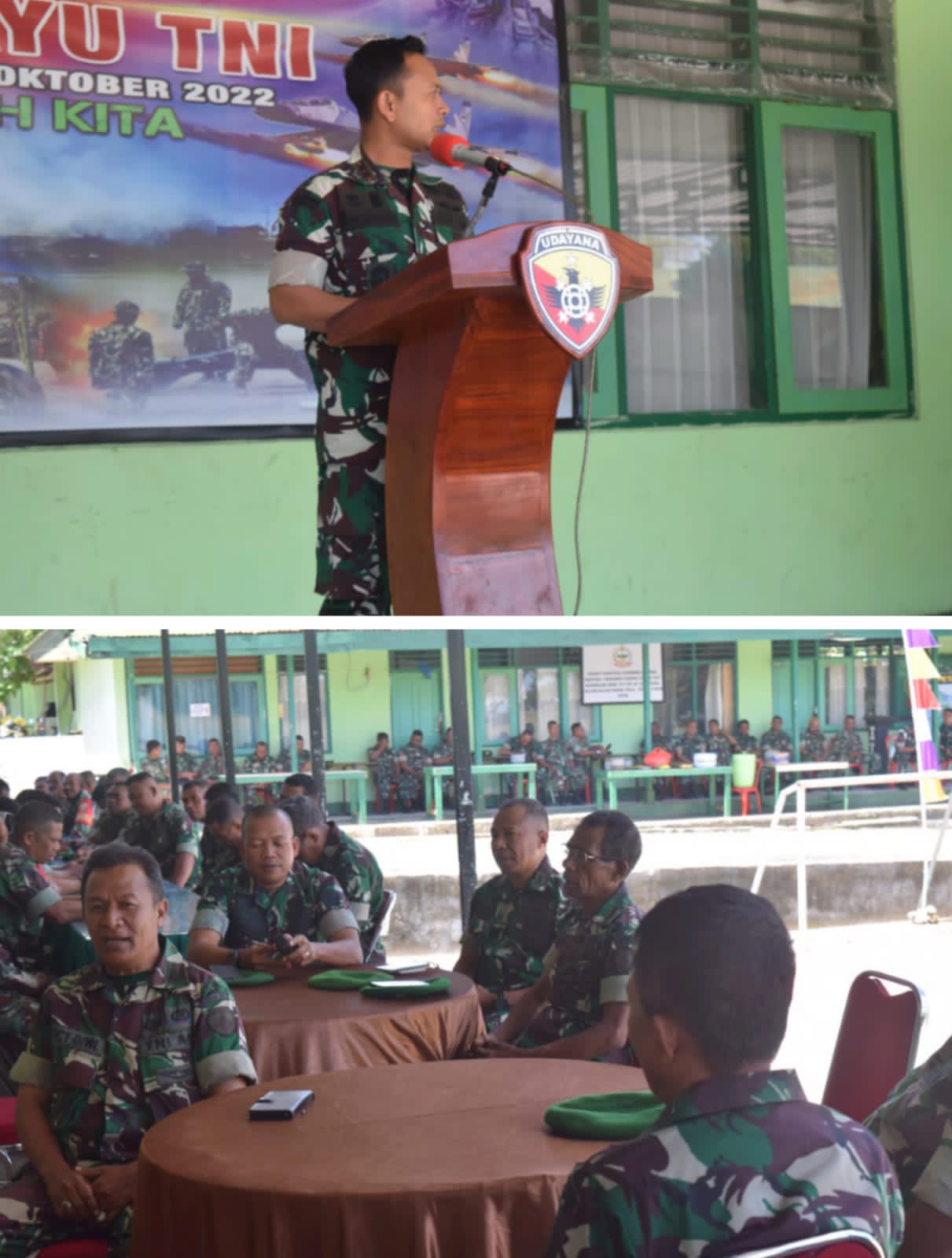 Puncak HUT TNI, Kodim 1621/TTS Gelar Panggung Hiburan Bagi Anggota
