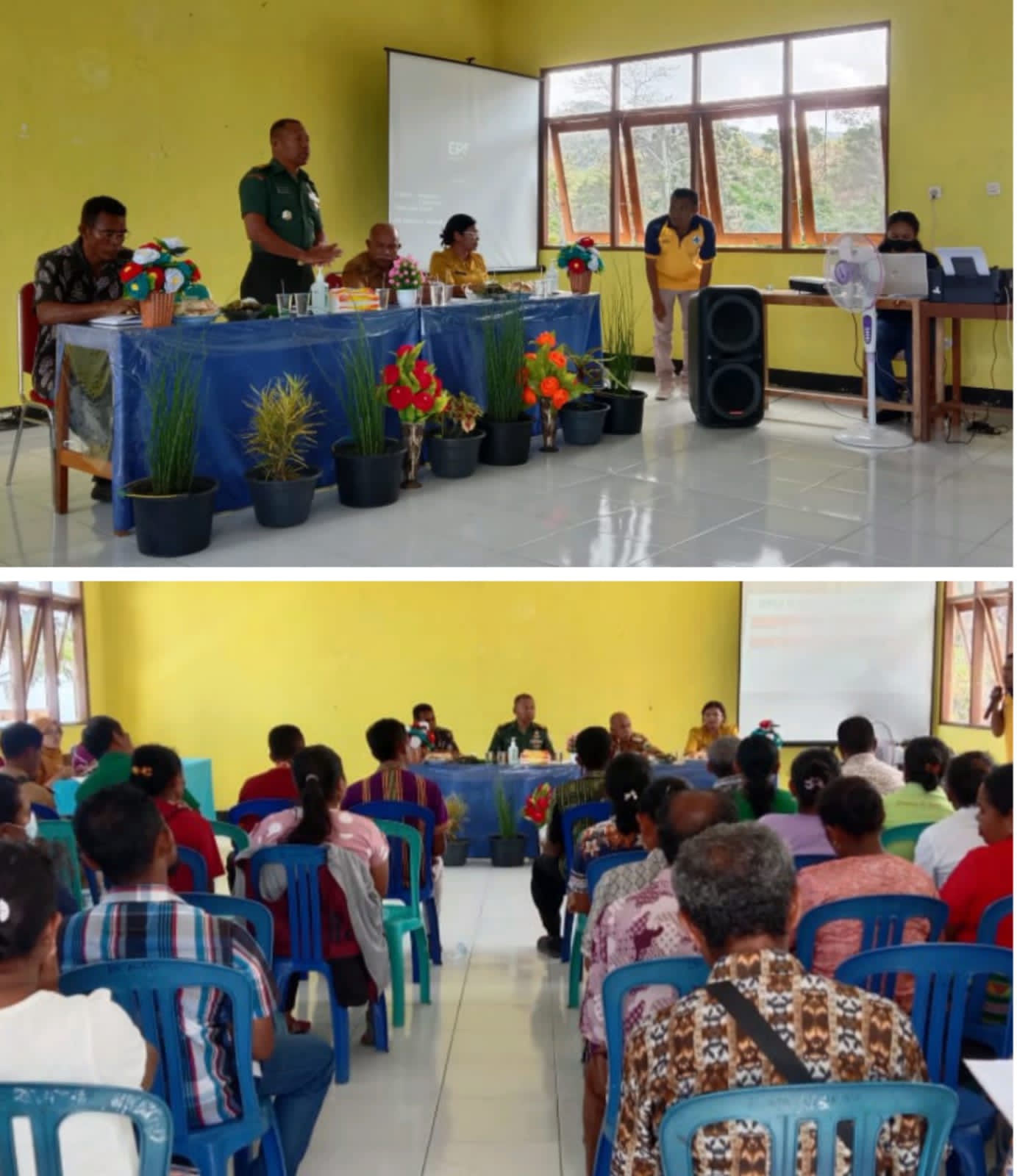 Hadiri Rapat Lokakarya Mini, Danramil 1621-04/Amanatun Utara Minta Dukungan Dari seluruh Elemen