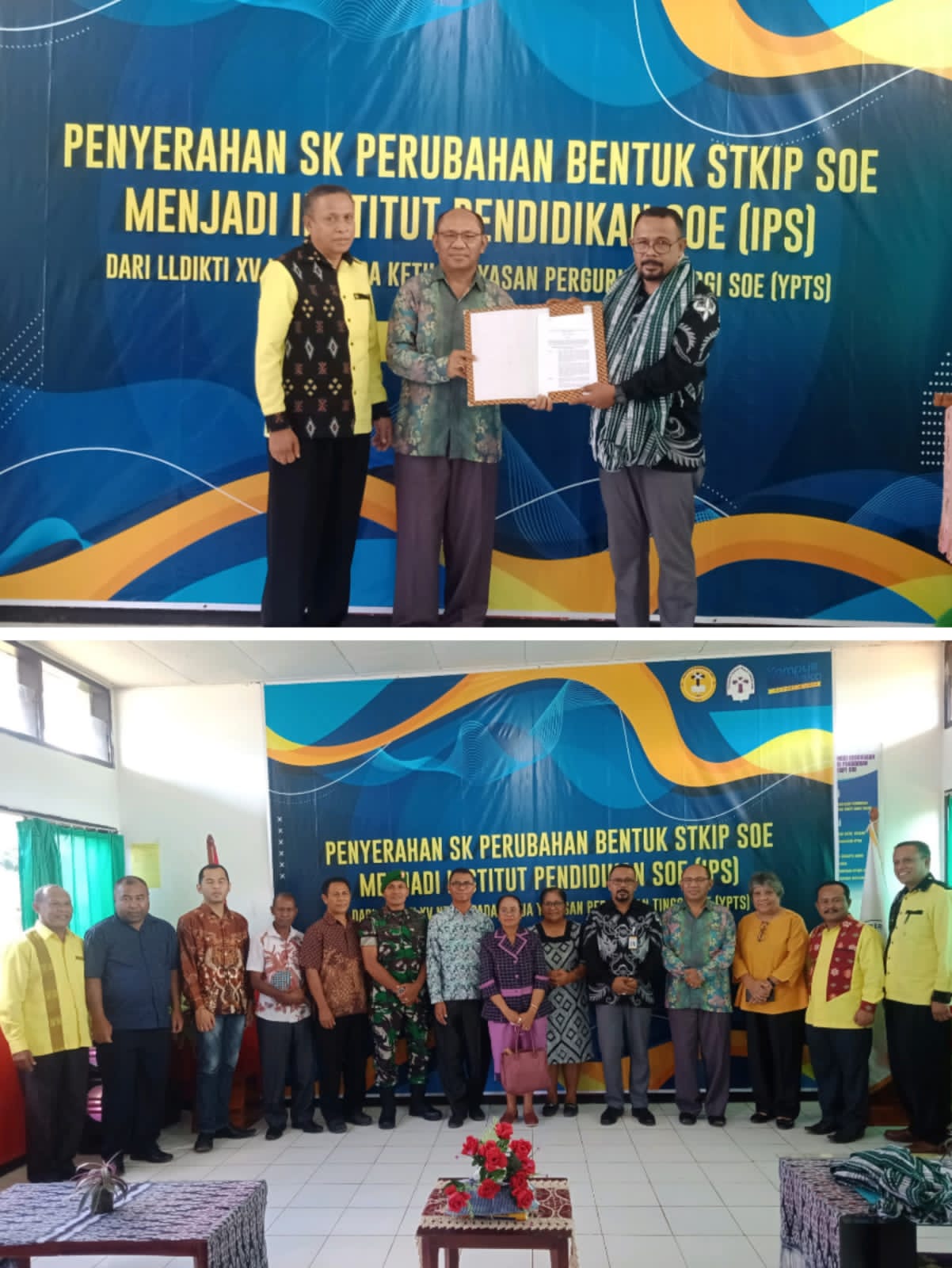 Terima SK Perubahan Bentuk, STKIP Soe Resmi Menjadi Institut Pendidikan Soe
