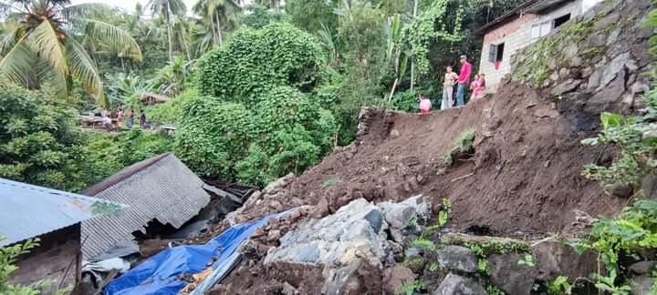Longsoran Talut dan Pohon Tumbang Menimpah Warga Desa Gelong Adonara Timur