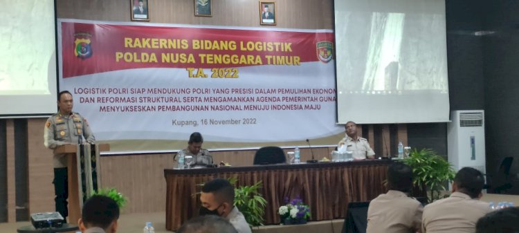 Pulihkan Ekonomi dan Reformasi Struktural, Birologistik Polda NTT Selenggarakan Rakernis Bidang Log