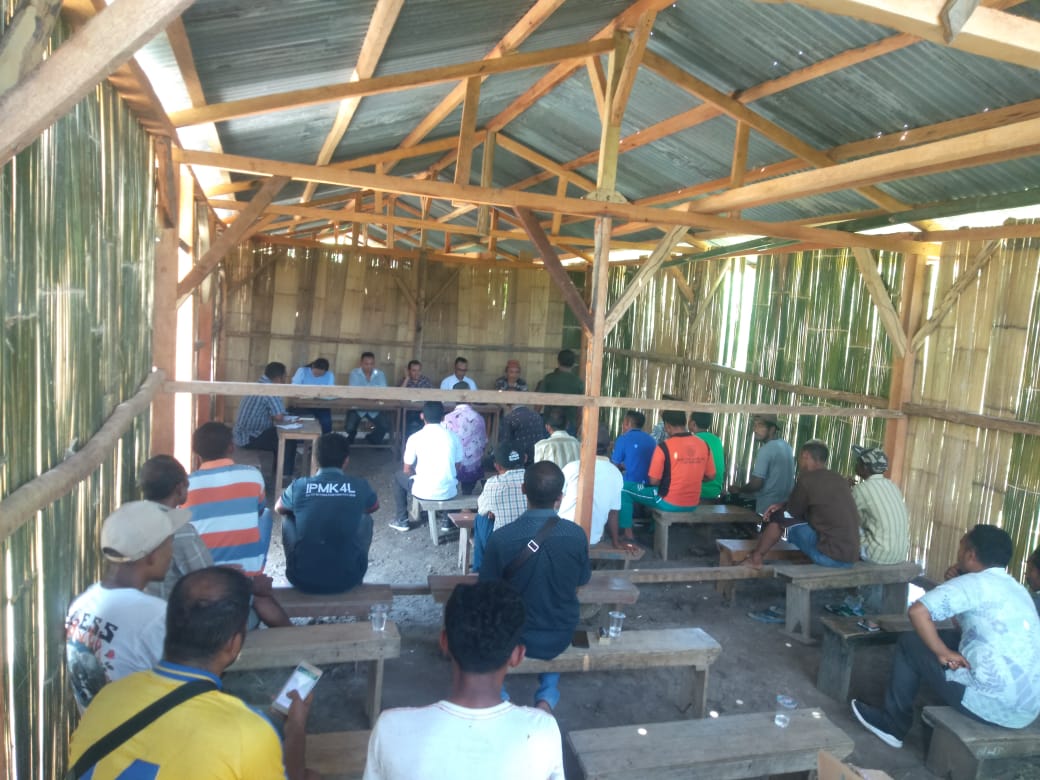 Berkat Dukungan Berbagai Pihak, Bangunan TRK Larok, Lamba Leda Utara Hampir Rampung