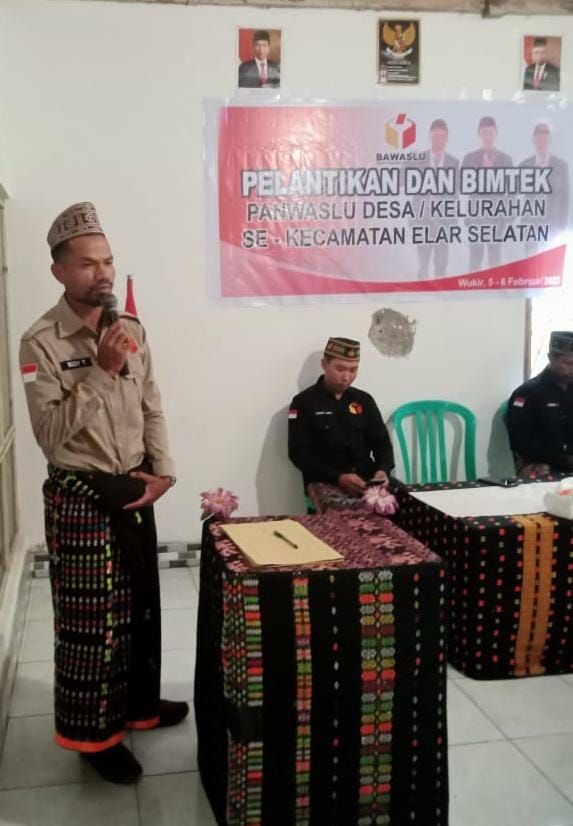 Panwascam Elar Selatan Lantik 14 Orang PPKD