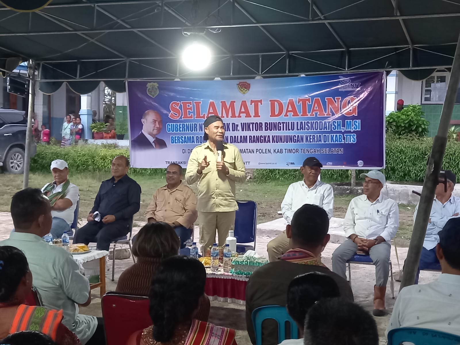 Gubernur VBL Berkunjung ke Desa Fatumnutu Kabupaten TTS